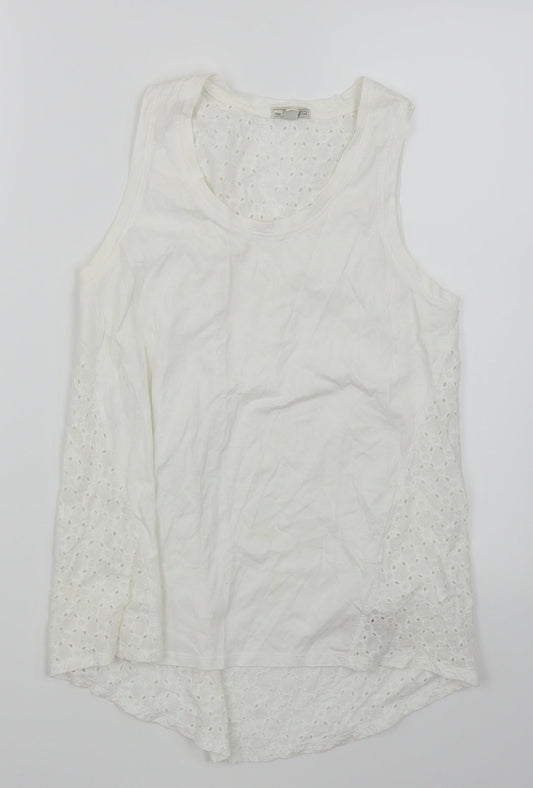 Womens UK Size XS Gap White Basic T-Shirt