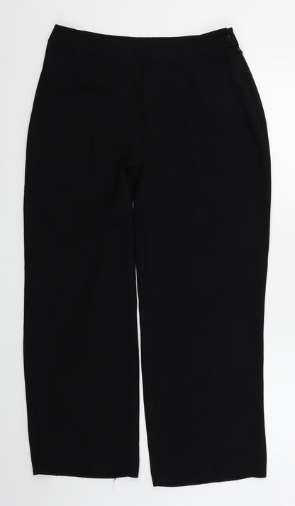BHS Womens Black   Trousers  Size 12 L26 in