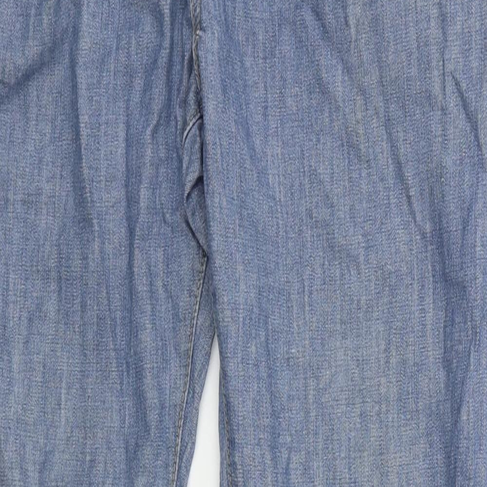 Nanny State Mens Blue  Denim Straight Jeans Size 32 in L34 in
