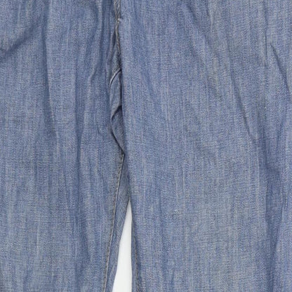 Nanny State Mens Blue  Denim Straight Jeans Size 32 in L34 in