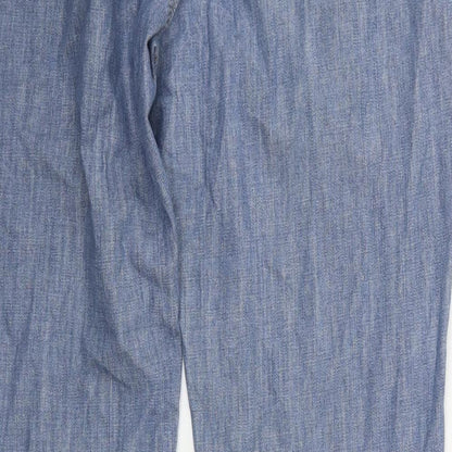 Nanny State Mens Blue  Denim Straight Jeans Size 32 in L34 in