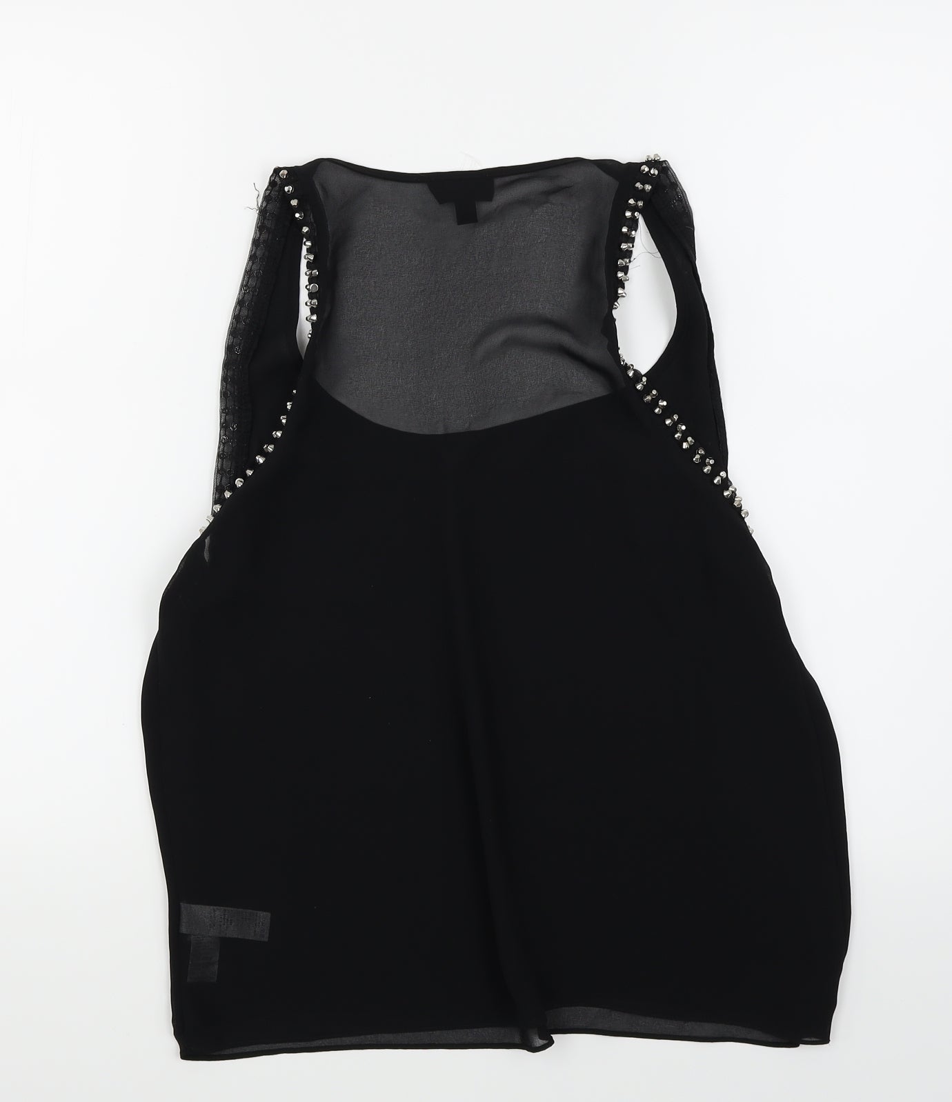 Womens UK Size 12 Topshop Black Basic T-Shirt