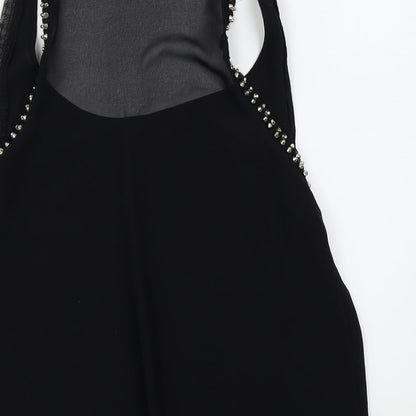 Womens UK Size 12 Topshop Black Basic T-Shirt