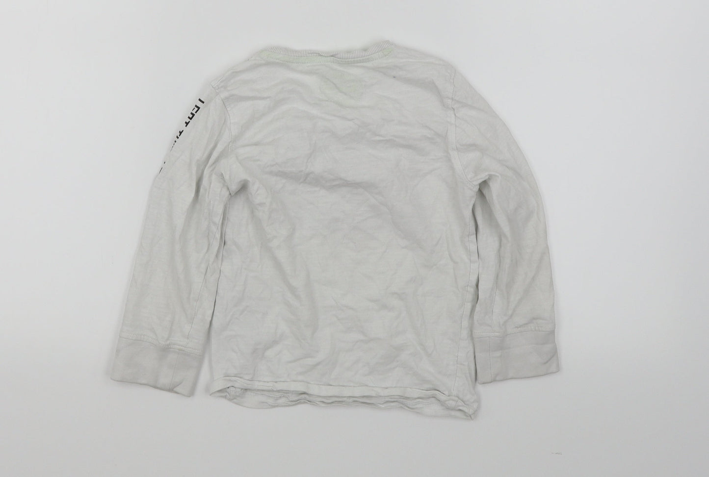Blue Zoo Boys White   Basic T-Shirt Size 4-5 Years