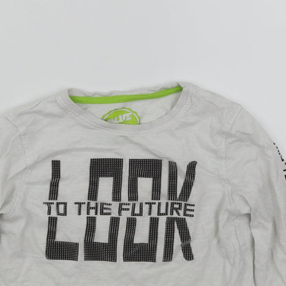 Blue Zoo Boys White   Basic T-Shirt Size 4-5 Years