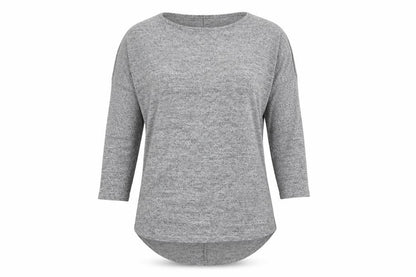 Womens UK Size S Influence Grey Tunic T-Shirt