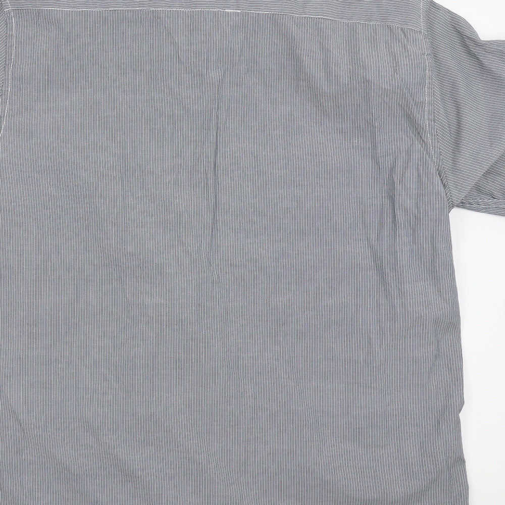Mens UK Size XL le cooper Grey  Button-Up Short Sleeve Casual Shirt