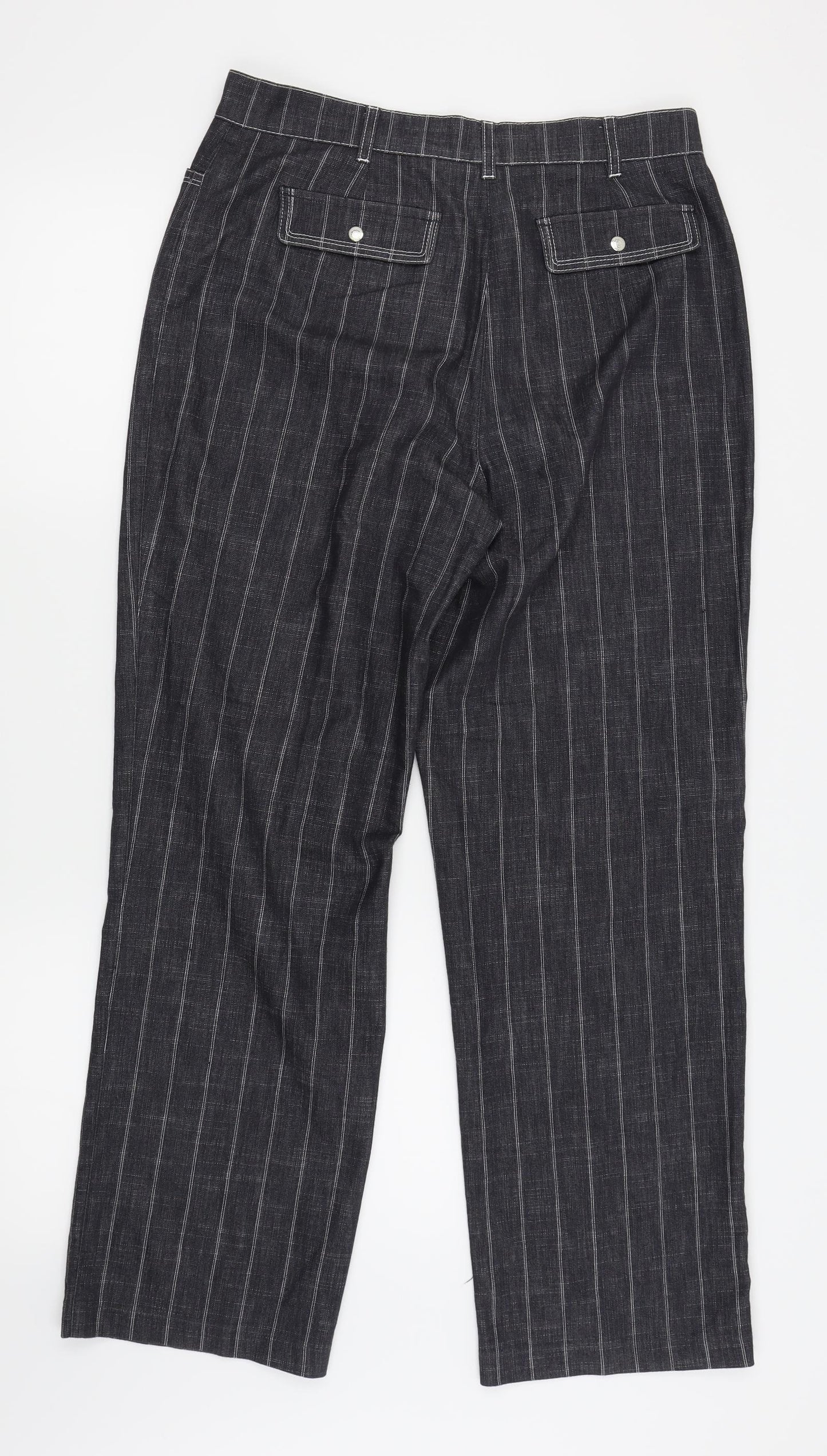 Gerry Weber Womens Grey Polka Dot  Trousers  Size 14 L29 in