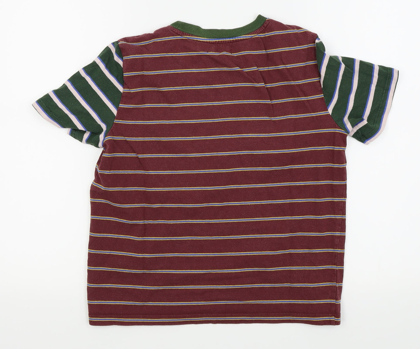 BDG Mens Red Striped   T-Shirt Size S
