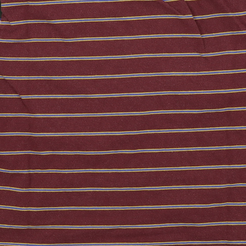 BDG Mens Red Striped   T-Shirt Size S