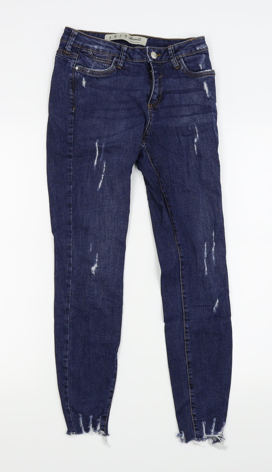 Womens UK Size 8 denim and co Regular Fit Skinny Blue Jeans