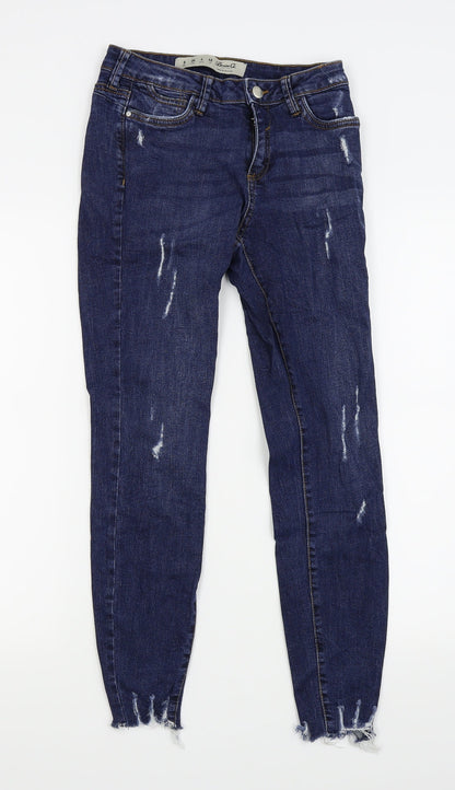 Womens UK Size 8 denim and co Regular Fit Skinny Blue Jeans