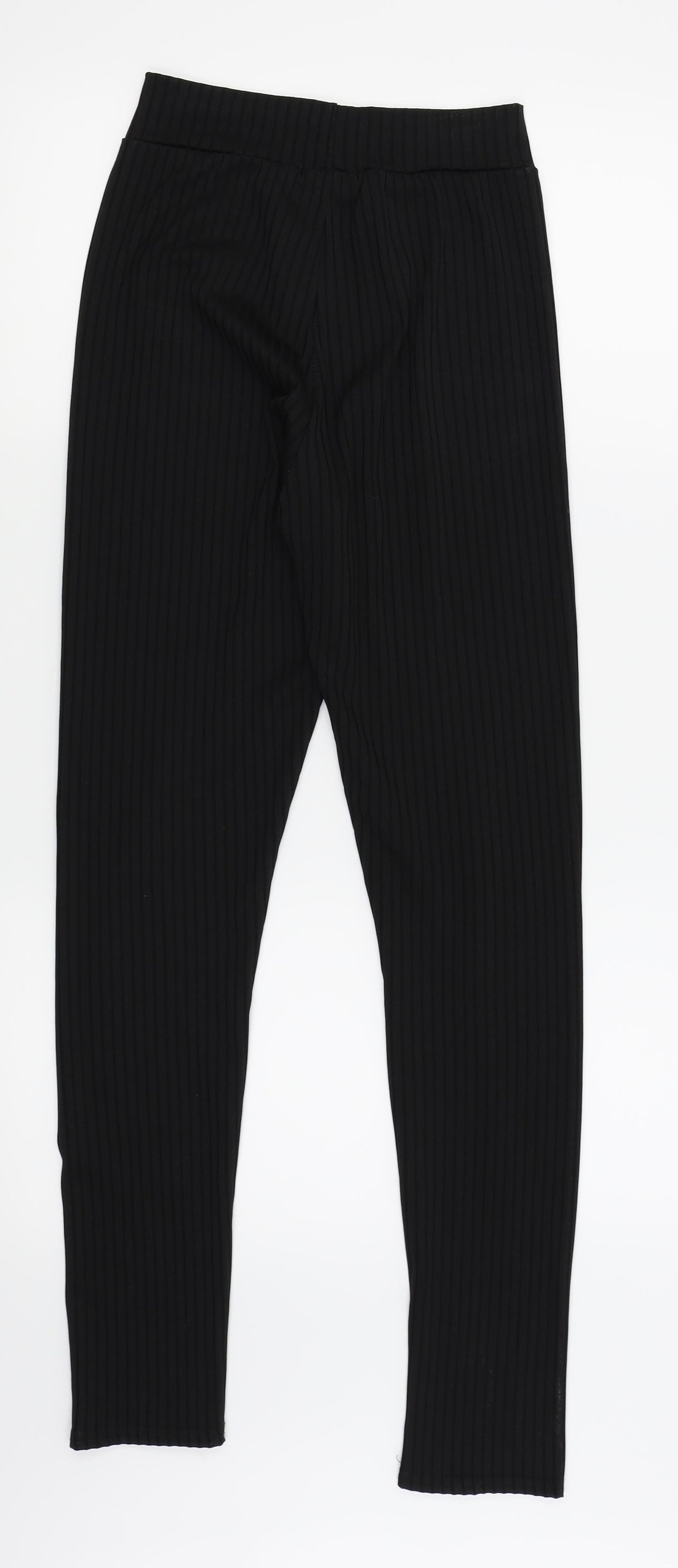 PLT Womens Black Striped  Capri Leggings Size 10 L27 in