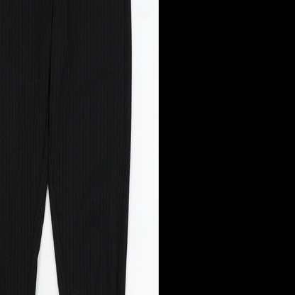 PLT Womens Black Striped  Capri Leggings Size 10 L27 in