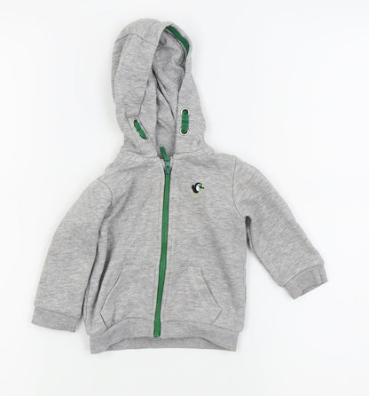 fred and flo  Grey   Full Zip Jumper Size 0-3 Months