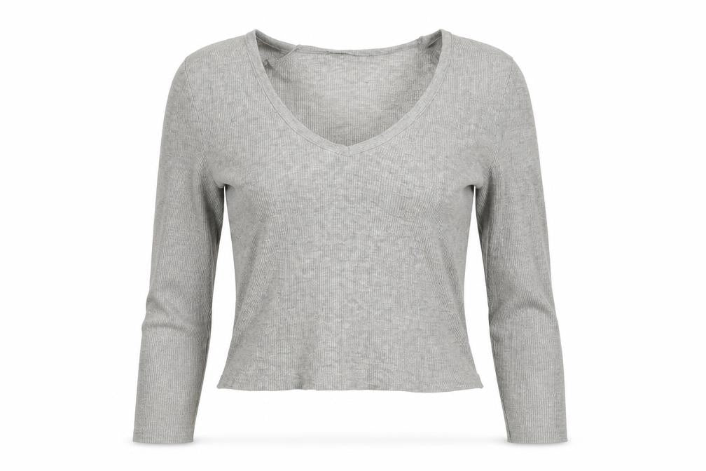 Womens UK Size 14 ASOS Grey Basic T-Shirt