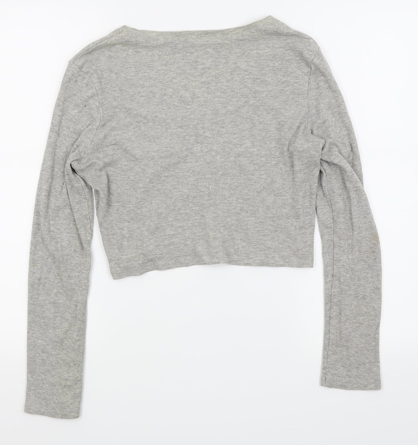 Womens UK Size 14 ASOS Grey Basic T-Shirt