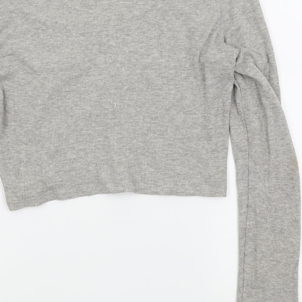 Womens UK Size 14 ASOS Grey Basic T-Shirt
