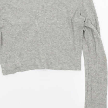 Womens UK Size 14 ASOS Grey Basic T-Shirt