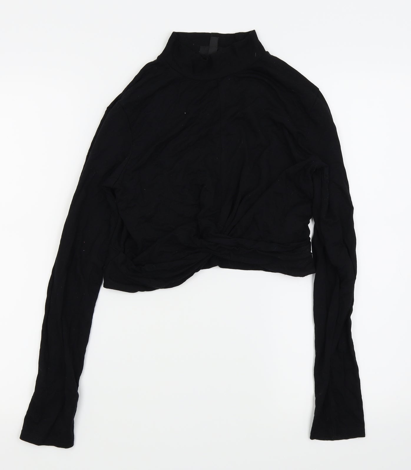Womens UK Size 14 Topshop Black Basic T-Shirt