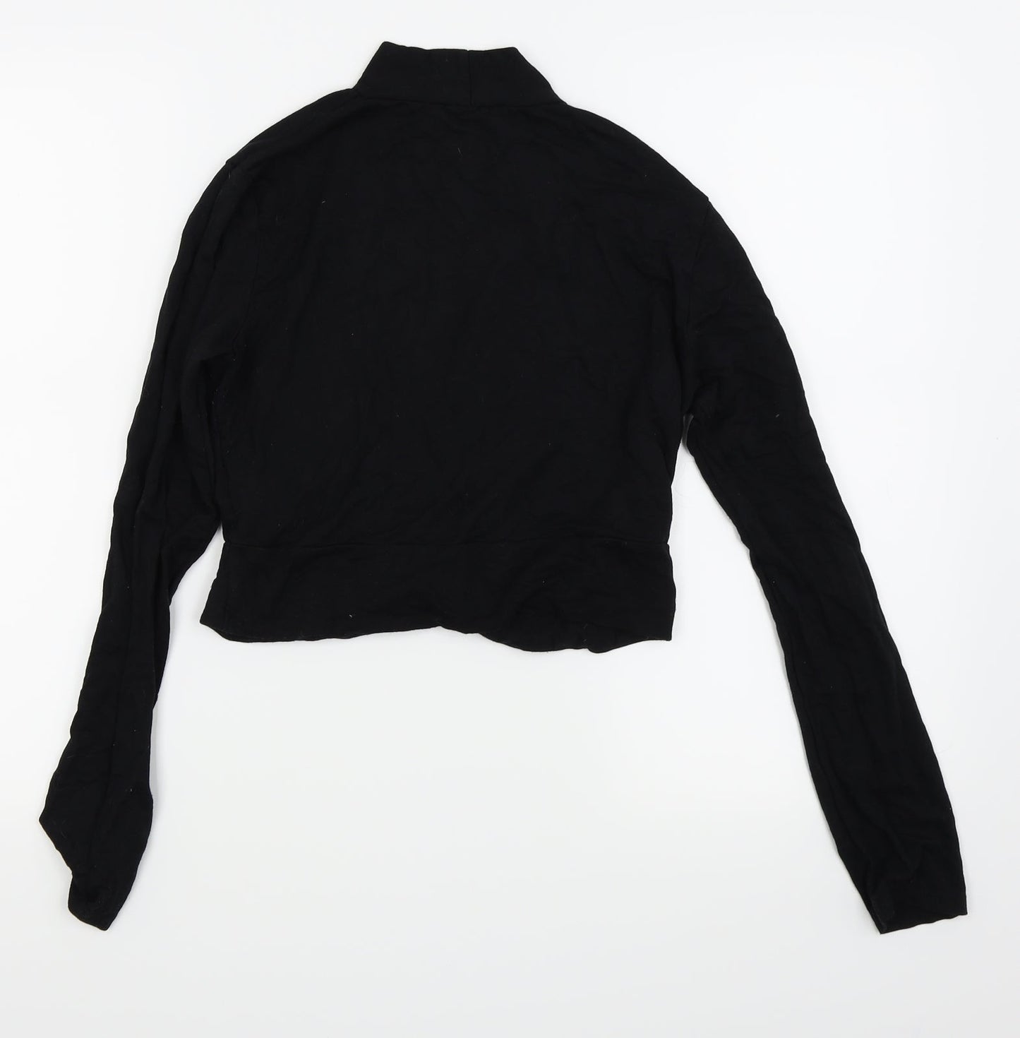 Womens UK Size 14 Topshop Black Basic T-Shirt
