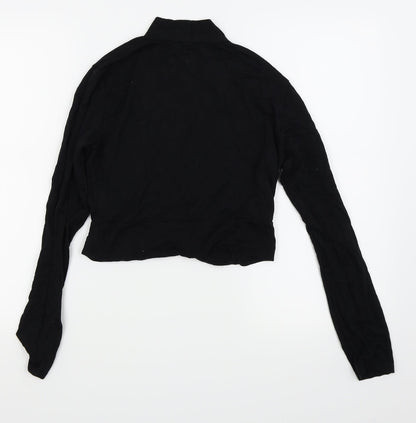 Womens UK Size 14 Topshop Black Basic T-Shirt