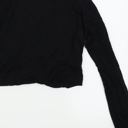Womens UK Size 14 Topshop Black Basic T-Shirt