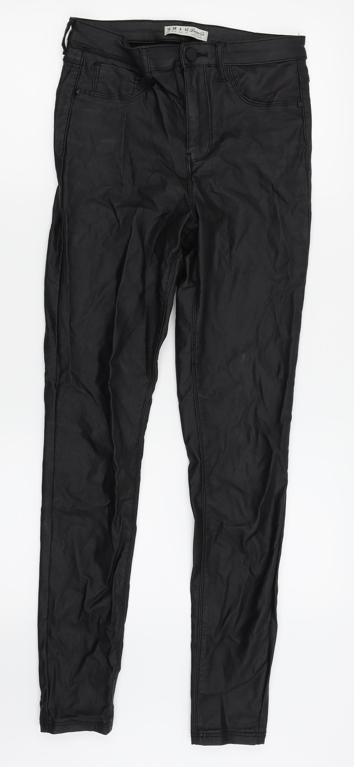Womens UK Size 10 denim and co Regular Fit Skinny Black Jeans