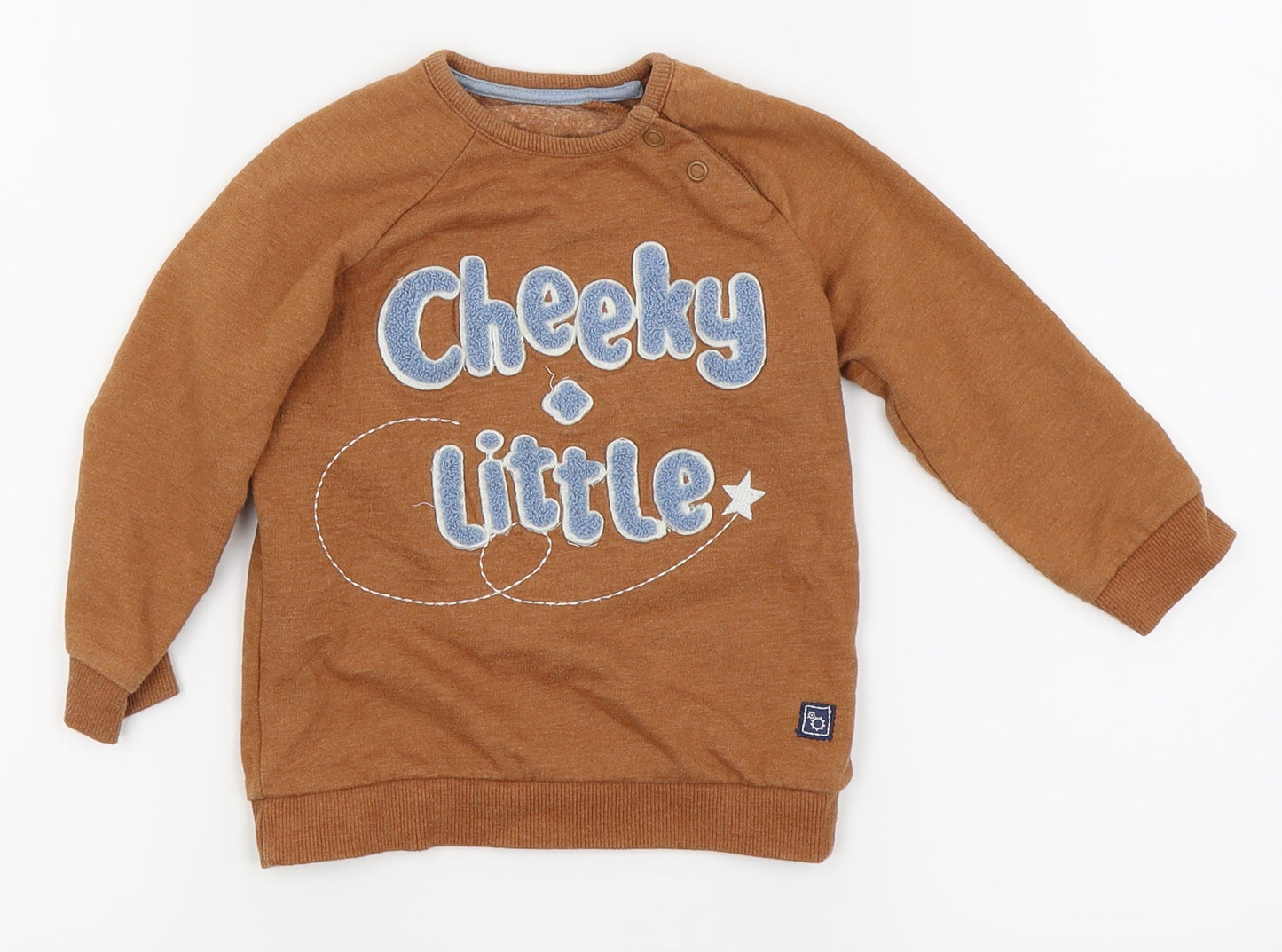 Asda George Boys Brown   Pullover Jumper Size 12-18 Months