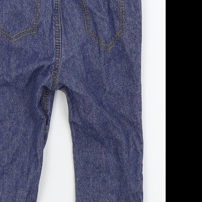 Asda George Boys Blue   Jogger Trousers Size 9-12 Months