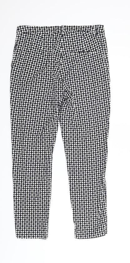 Womens UK Size 8 H&M Regular Fit Carrot Black Trousers