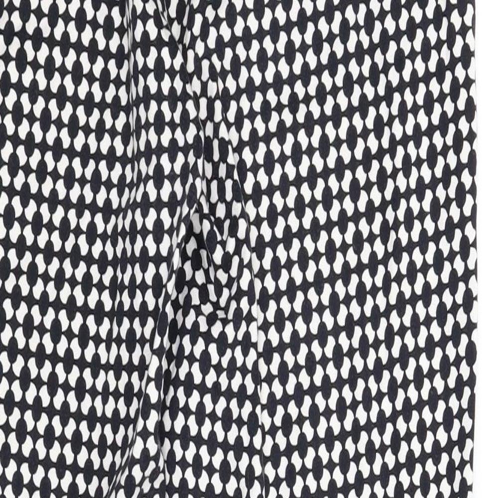 Womens UK Size 8 H&M Regular Fit Carrot Black Trousers
