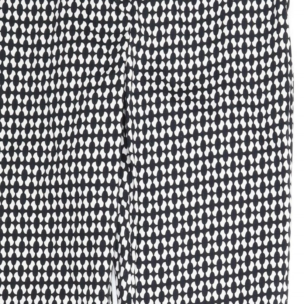 Womens UK Size 8 H&M Regular Fit Carrot Black Trousers