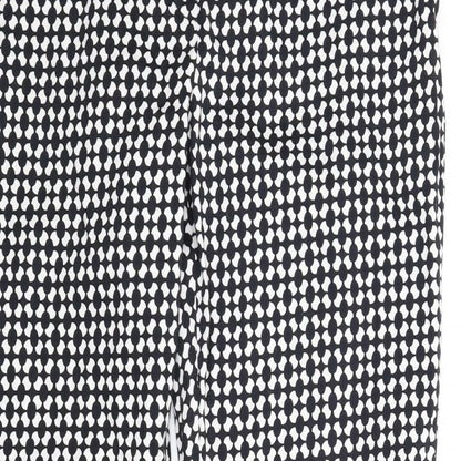 Womens UK Size 8 H&M Regular Fit Carrot Black Trousers