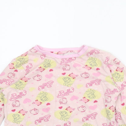 George Girls Pink Animal Print  Top Pyjama Top Size 5-6 Years