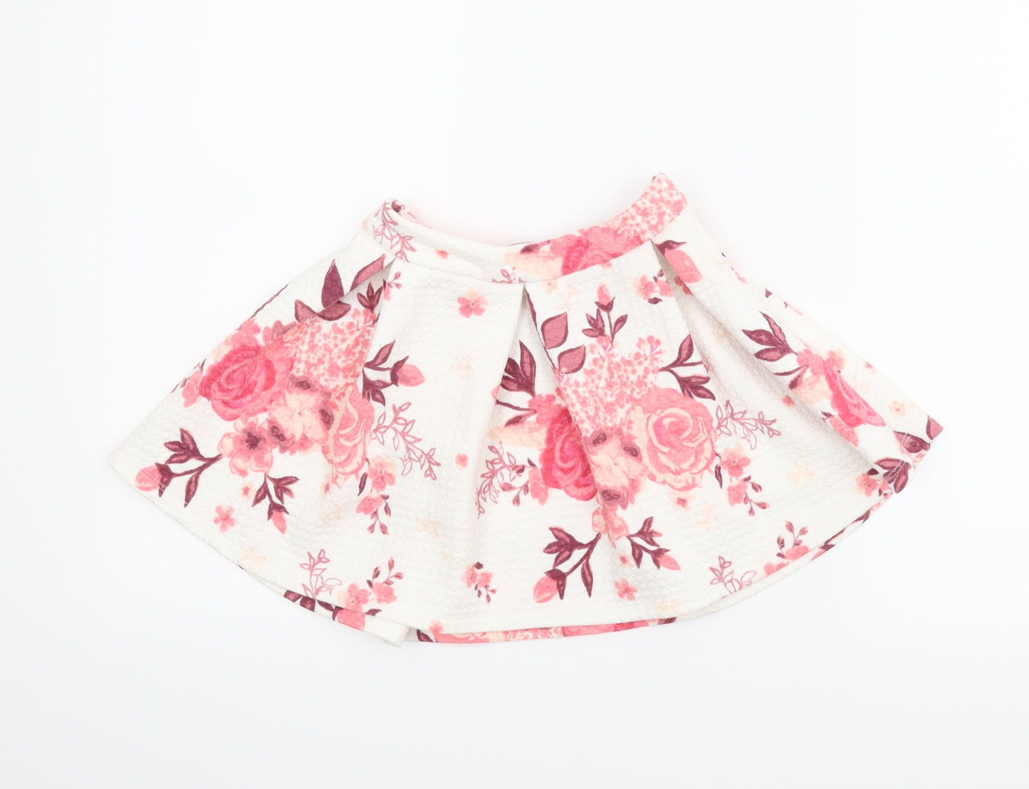 Minoti Girls Pink Floral  A-Line Skirt Size 5-6 Years