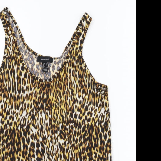 Womens UK Size 8 Atmosphere Multicoloured Basic Tank