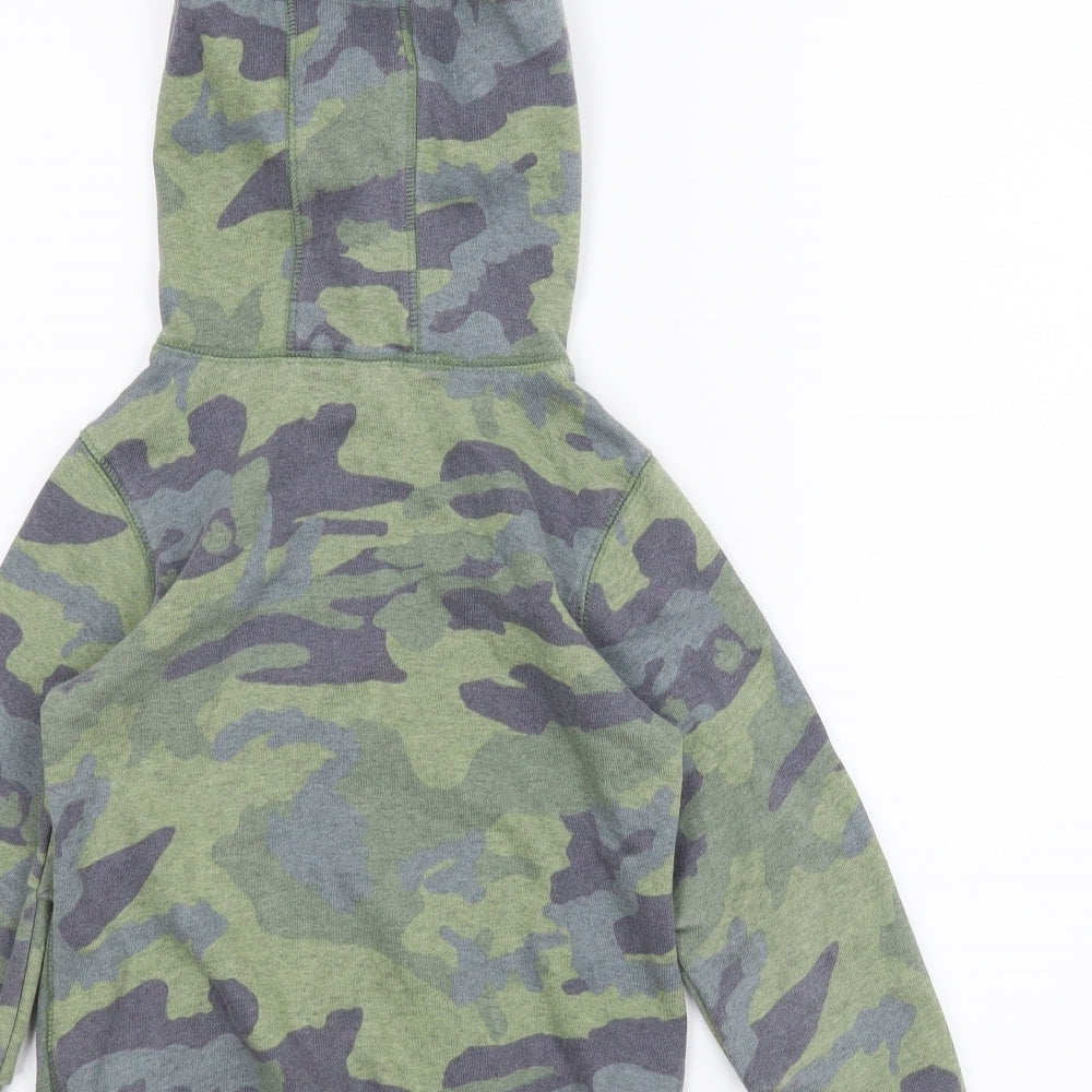 NEXT Girls Green Camouflage  Pullover Hoodie Size 6 Years