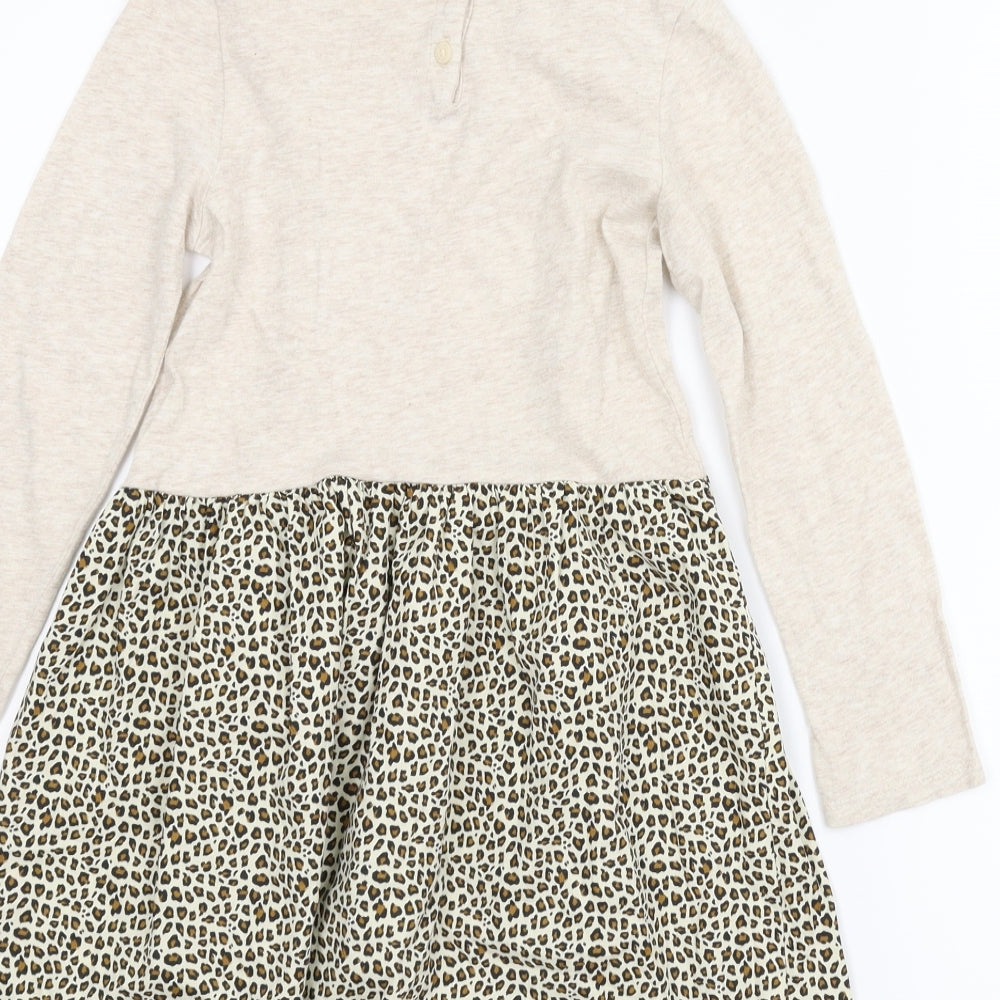 Gap Girls Beige Animal Print  A-Line  Size 5 Years