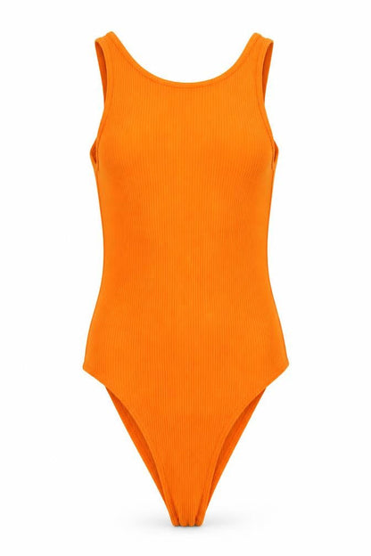 Womens UK Size S Primark One-Piece Orange Leotard