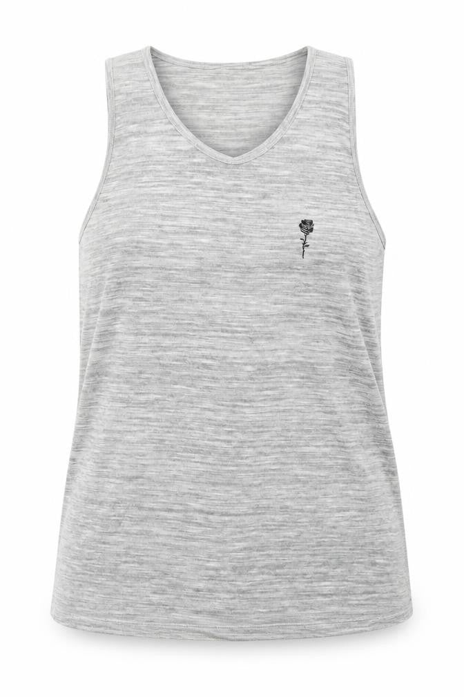 Womens UK Size L Preworn Grey Basic Tank