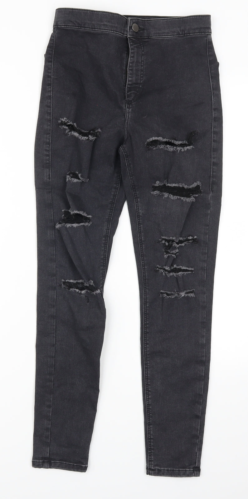 Topshop Womens Grey  Denim Skinny Jeans Size 28 in L27 in