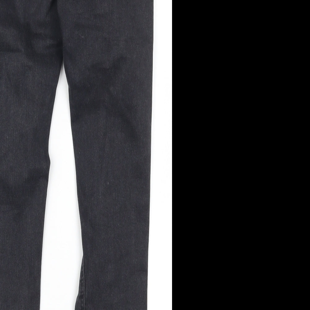 Topshop Womens Grey  Denim Skinny Jeans Size 28 in L27 in