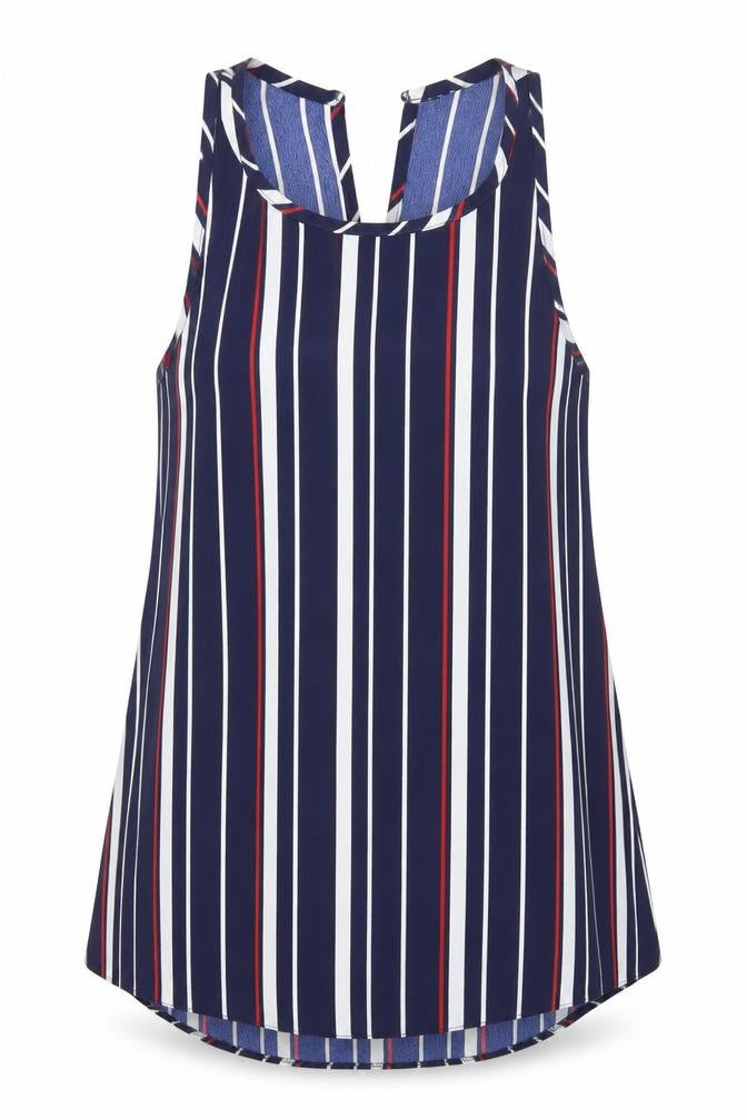 Womens UK Size 10 Matalan Blue Basic Tank