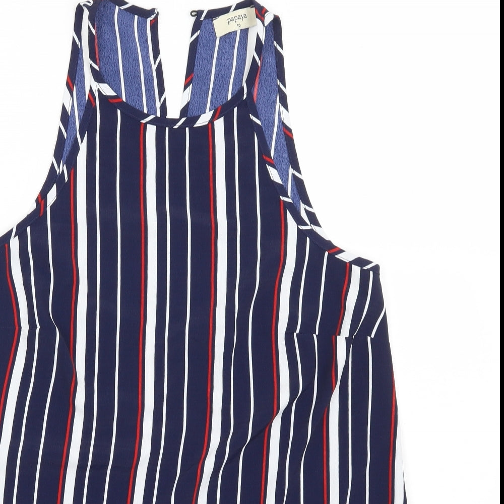 Matalan Womens Blue   Basic Tank Size 10