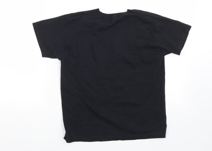 In the Style Girls Black   Basic T-Shirt Size 7-8 Years  - Theres No Way She Woke Up Like That