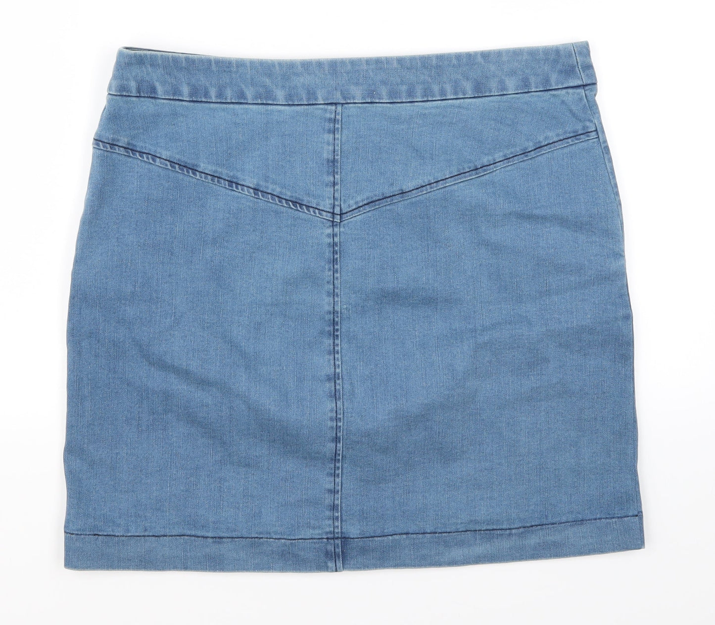 Womens UK Size 32 in Preworn A-Line Denim Skirt
