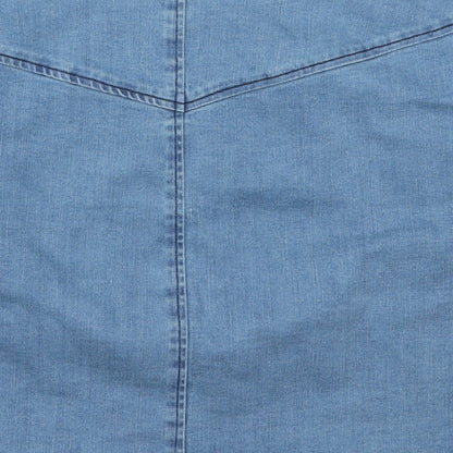 Womens UK Size 32 in Preworn A-Line Denim Skirt