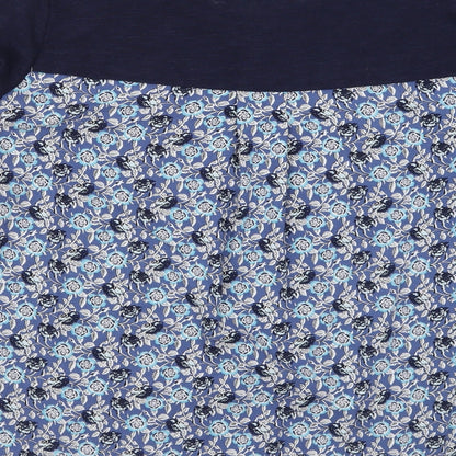 Womens UK Size L Amaryllis Blue Basic T-Shirt