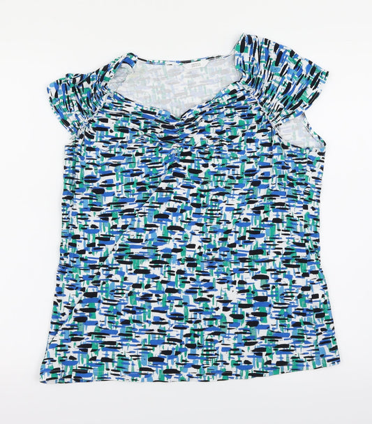 M&S Womens Multicoloured Paisley  Basic Blouse Size 16